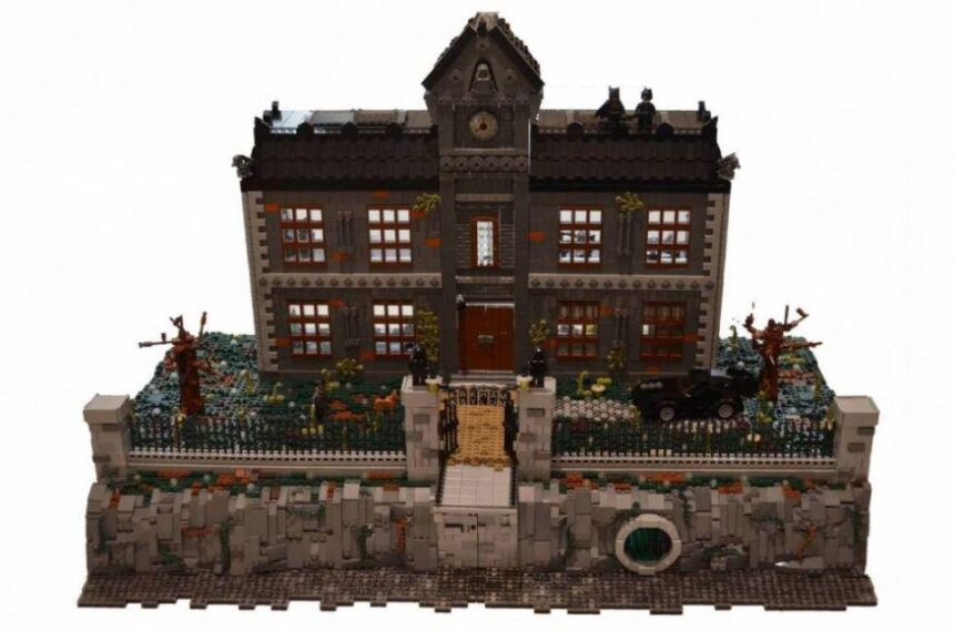 manicomio di Gotham City costruito con i LEGO