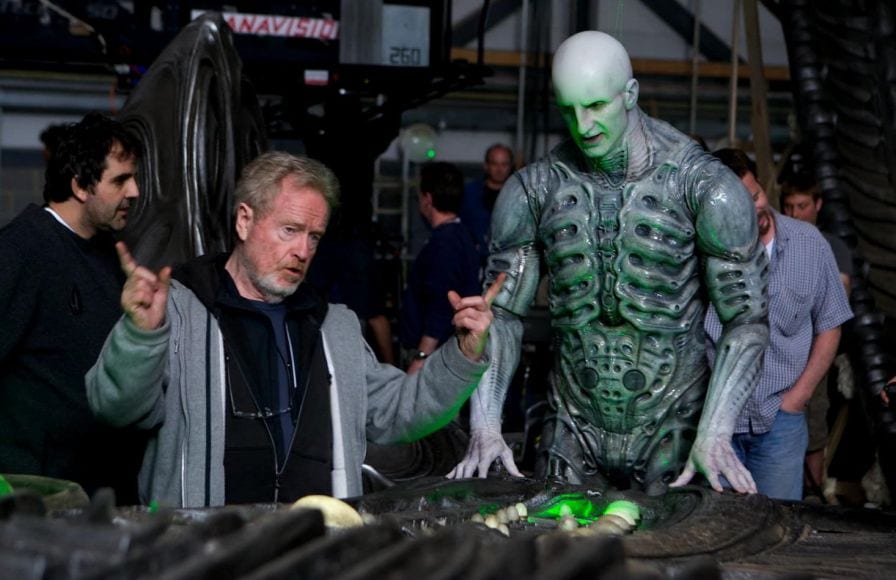 Ridley Scott e un Ingeniere in Prometheus