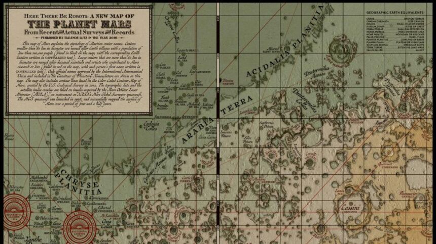 mappa medievale di Marte