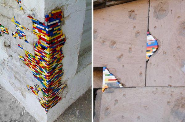 Dispatchwork è l'arte di abbellire vecchi edifici con i Lego