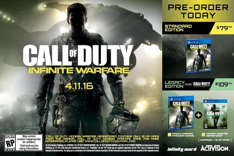 Preordina ora Call of Duty Infinite Warfare