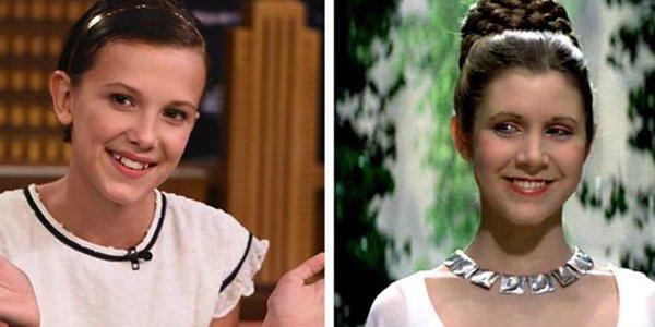 Millie Bobby Brown giovane principessa Leia in Star Wars