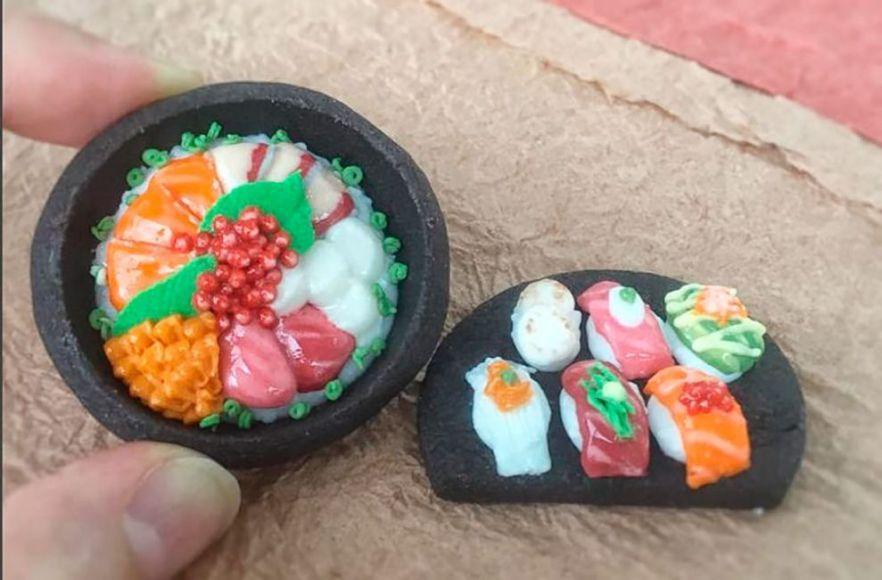 Mini dolcetti che riproducono i cibi della cucina giapponese 