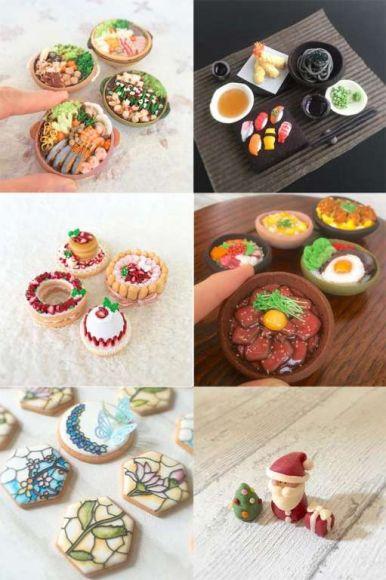 dolcetti che riproducono i cibi della cucina giapponese