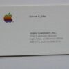 biglietto da visita originale di Steve Jobs