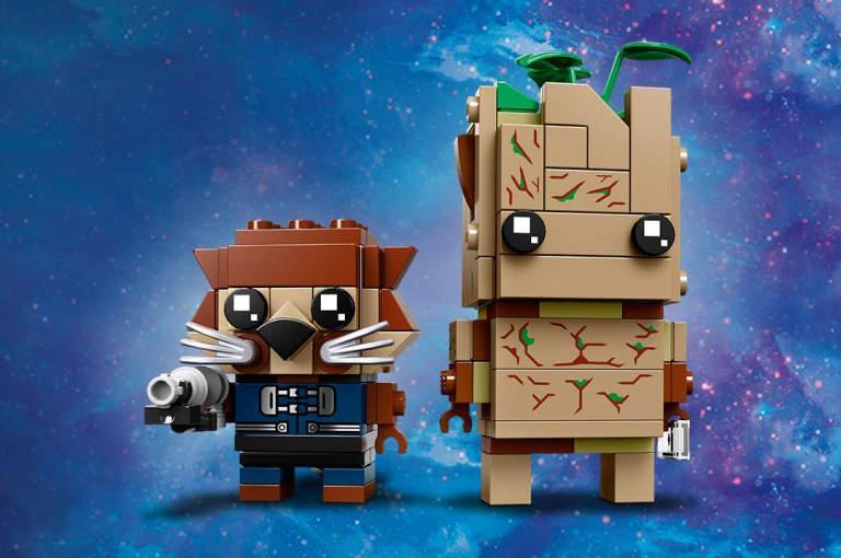 LEGO Brickheadz di Groot e Rocket