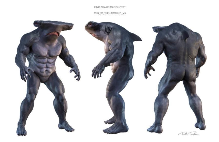 king shark suicide squad concept art