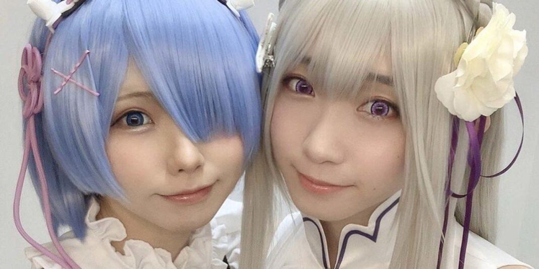 Re Zero cosplayer rem emilia