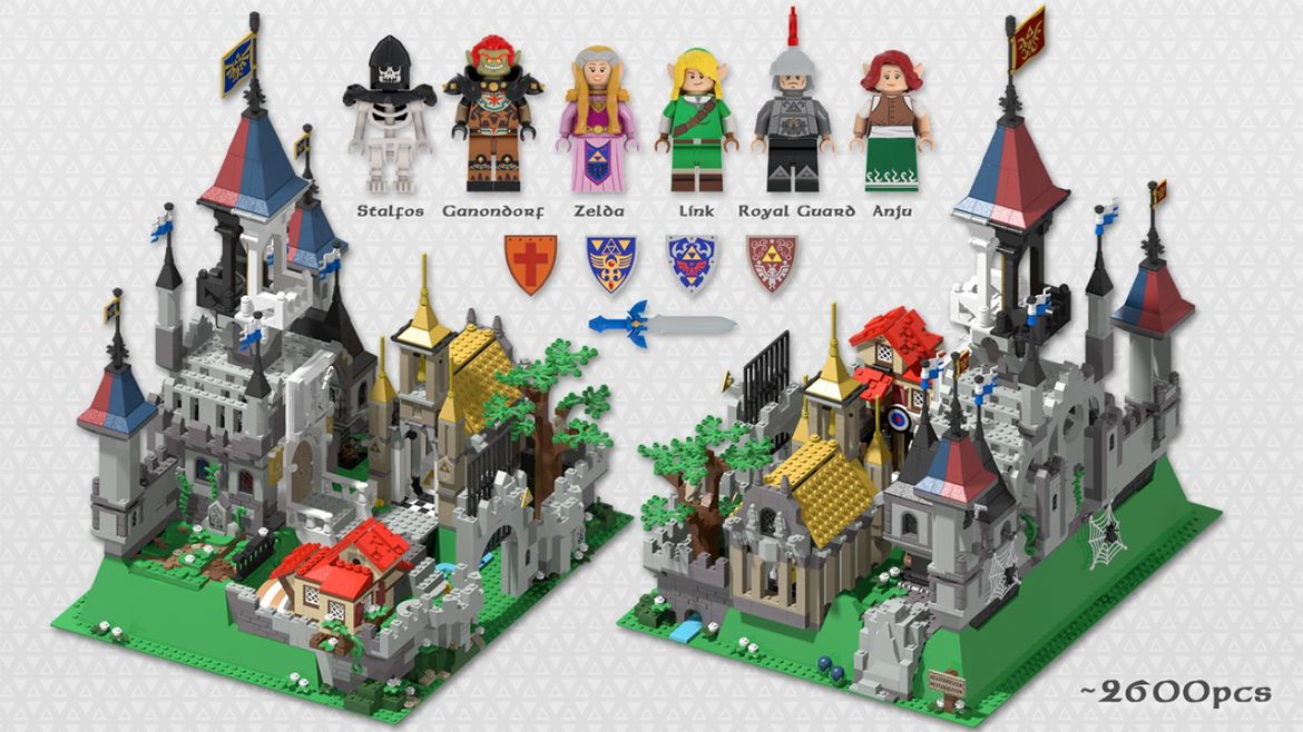 lego ideas legend zelda castle hyrule