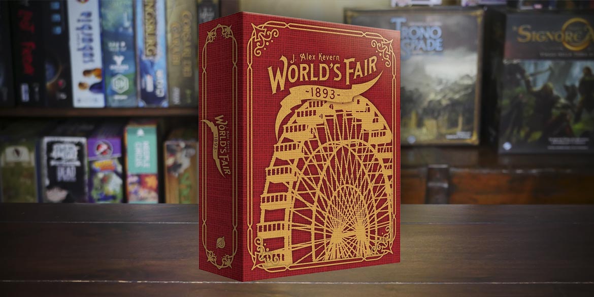 Worlds fair 1893 gioco da tavolo boardgame scatola rossa