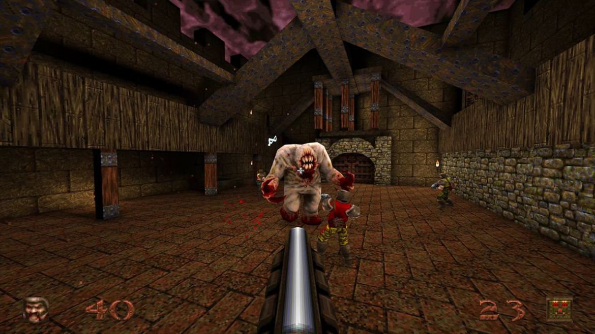 quake remastered in game