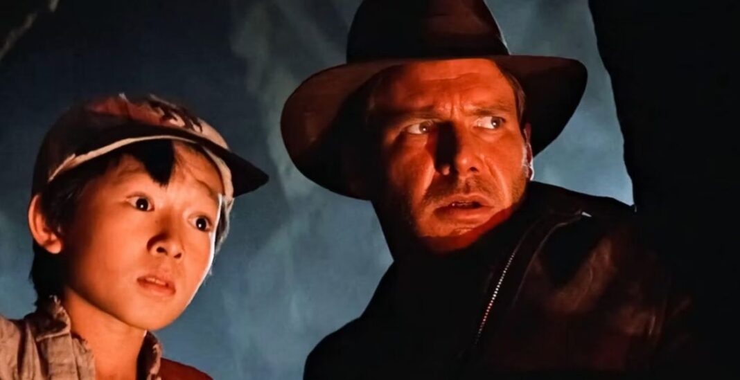 Harrison Ford e Ke Huy Quan Indiana Jones e il Tempio Maledetto