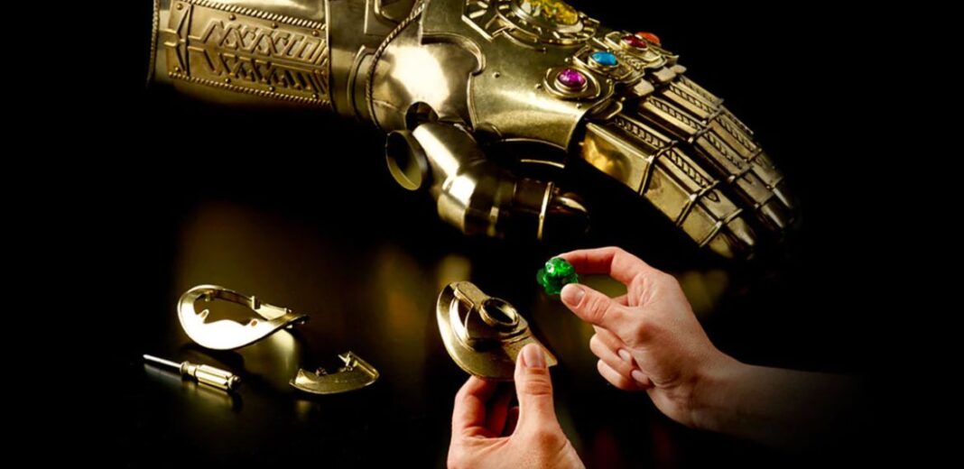 guanto infinito thanos de agostini infinity gauntlet