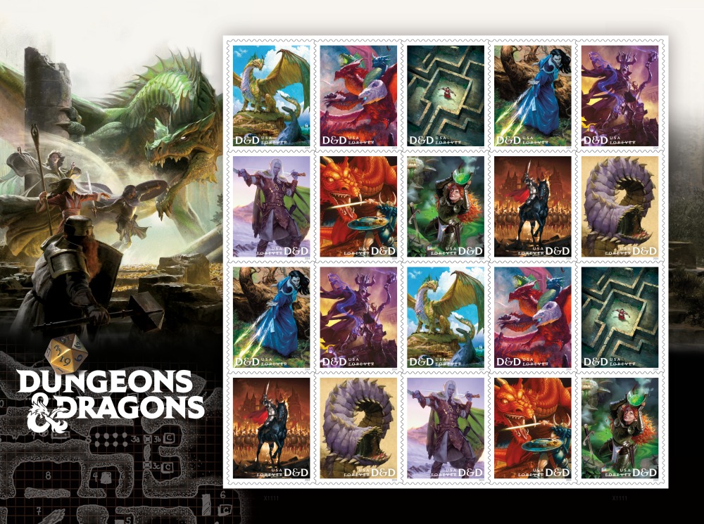 francobolli dungeons & dragons