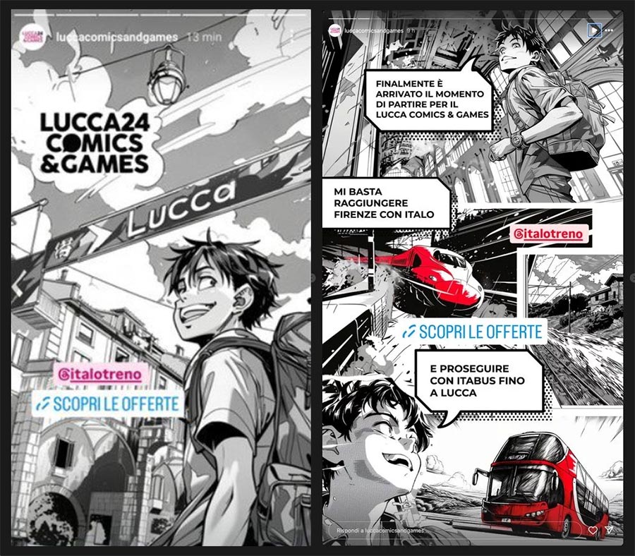 fumetto IA Italo Treni per Lucca Comics