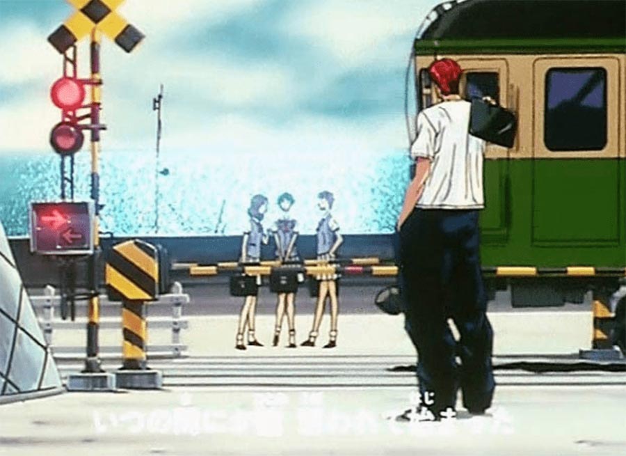 slam dunk passaggio a livello treno Enoshima